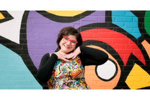 Author Eleni Tassopoulos Wehner smiling