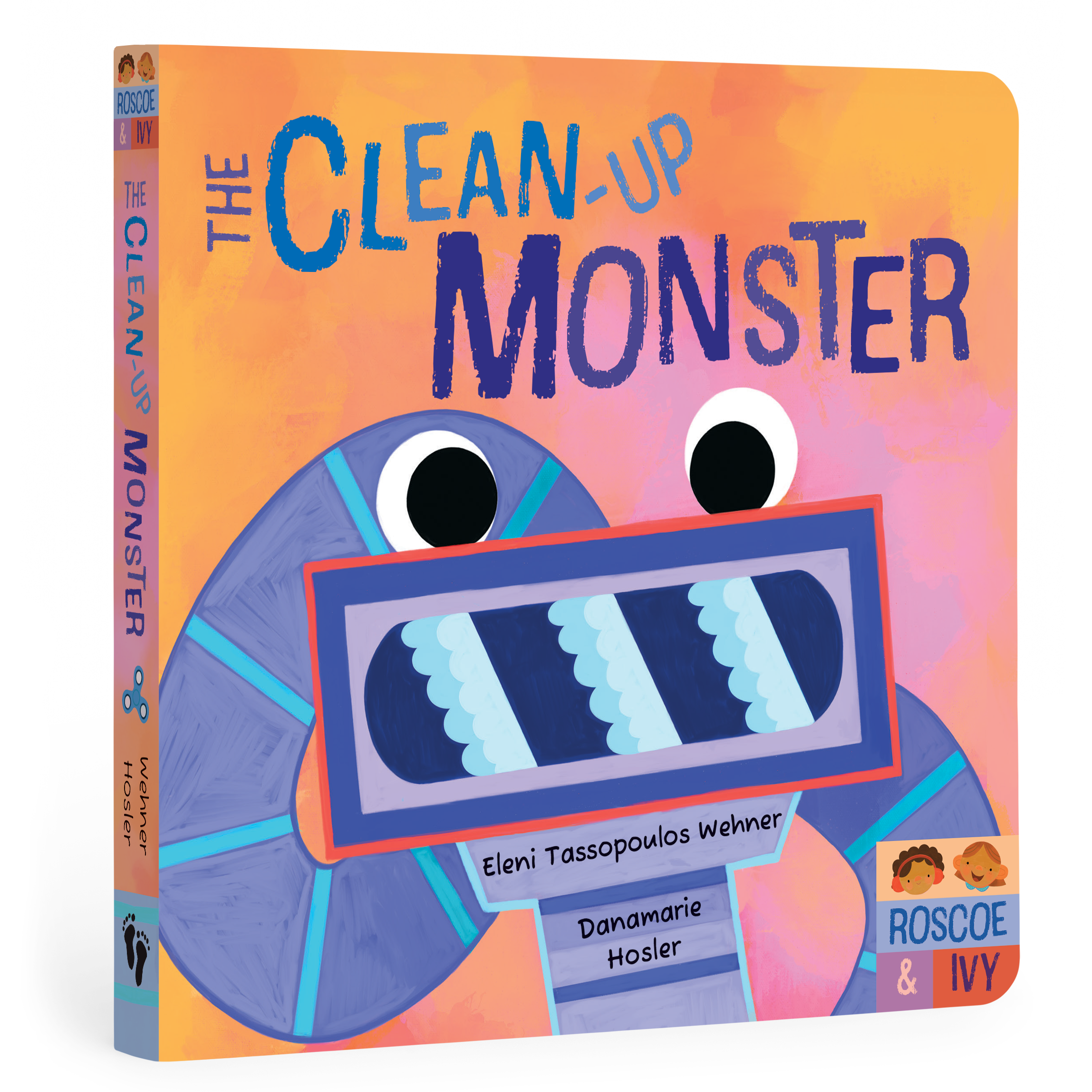 Image of the board book The Clean-Up Monster.