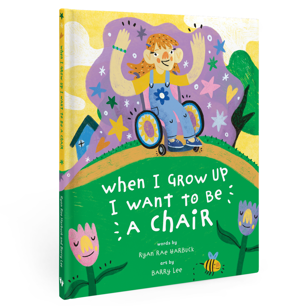 3D cover of children's book, When I Grow Up I Want to Be a Chair!