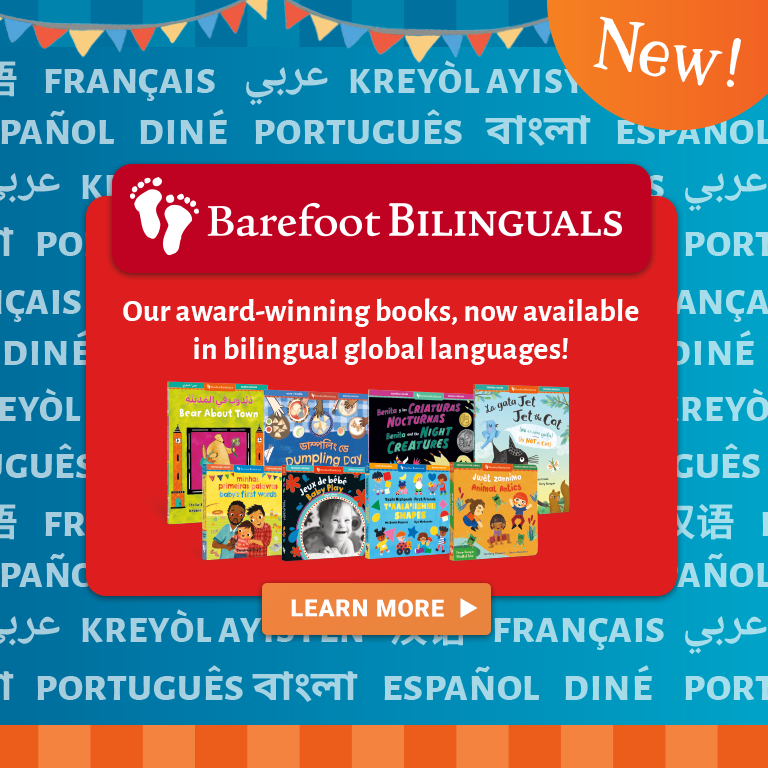 Now available! Check out our collection of Barefoot bilinguals.