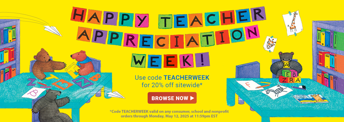 Take 20% off sitewide for Teacher Appreciation Week!
