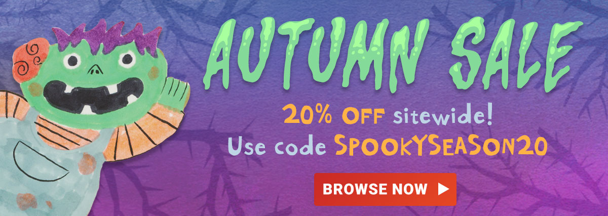 Autumn sale! 20% off sitewide with code SPOOKYSEASON20.