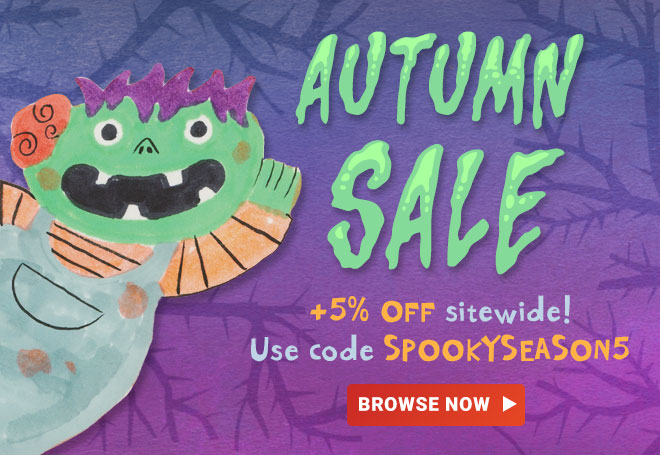Autumn sale! 20% off sitewide with code SPOOKYSEASON5