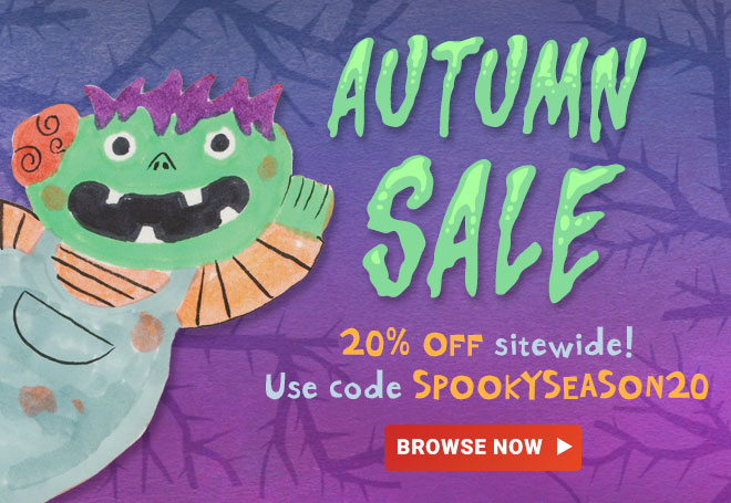 Autumn sale! 20% off sitewide with code SPOOKYSEASON20