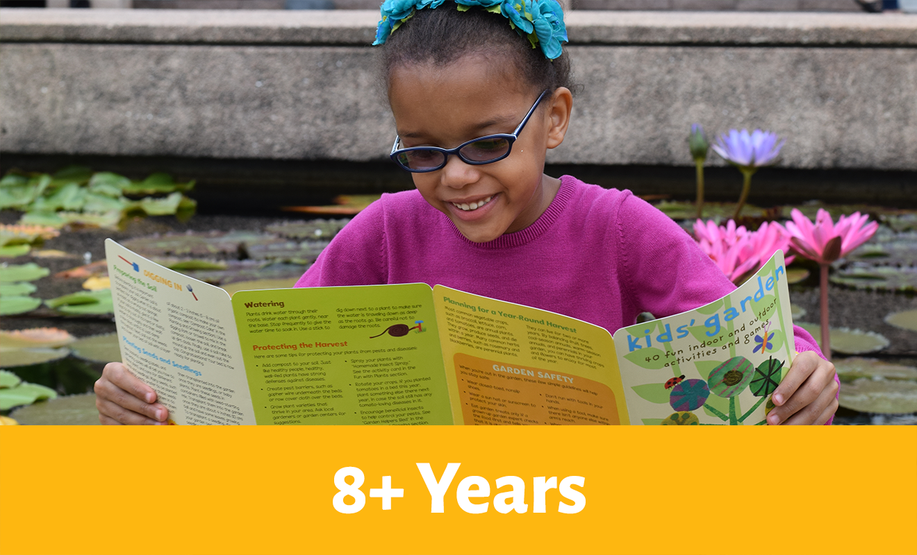 Explore books for ages 8+ years! Click to learn more.