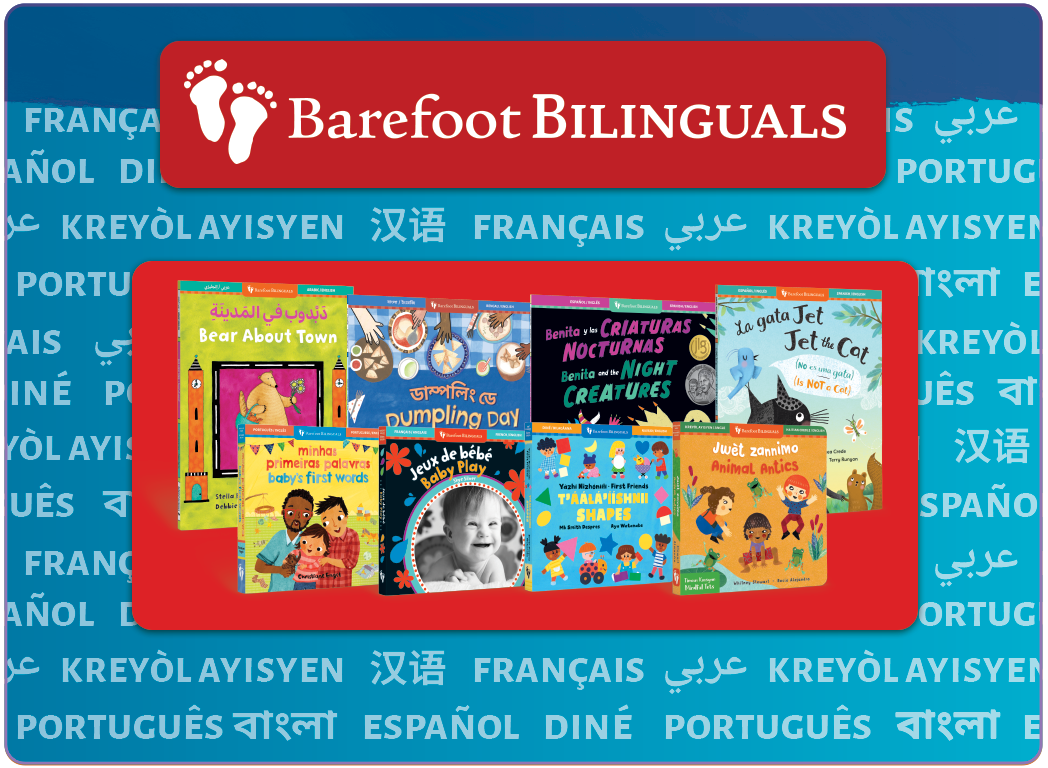 Explore our bilinguals collection! 11 different languages. Click to learn more.