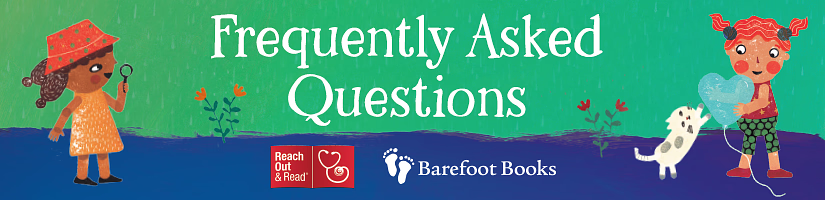 Frequently asked questions - Header will illustrated children holding up paper hearts.