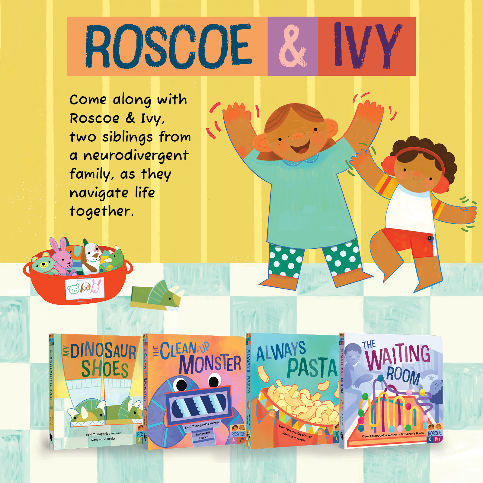 Come along with Roscoe & Ivy, two siblings from a neurodivergent family, as they navigate life together.