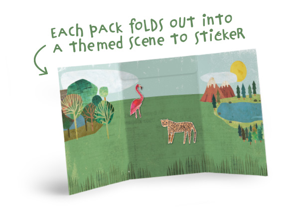 3D image of So Many Things foldout scene.