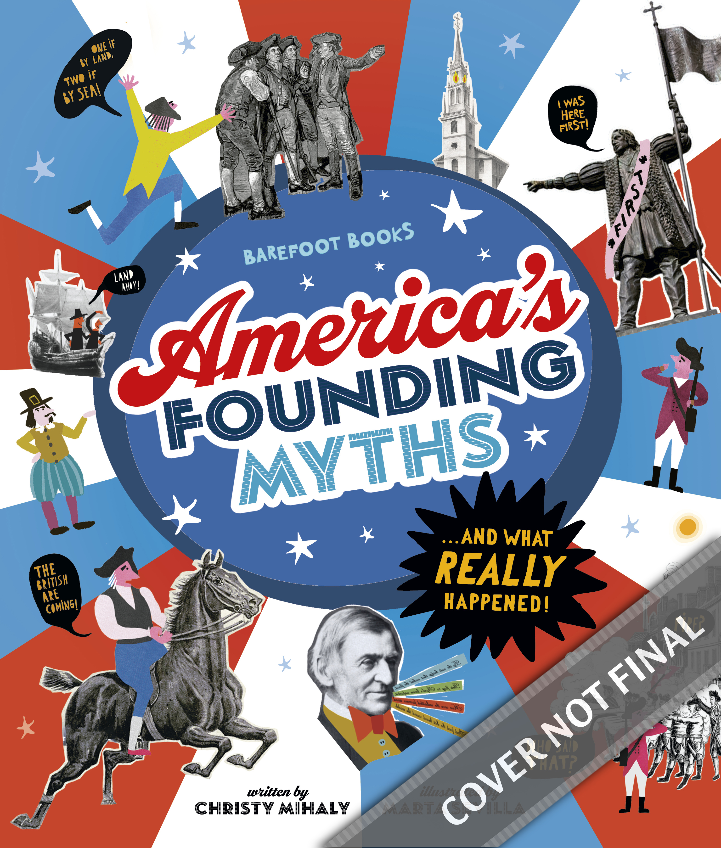 2D cover of book Barefoot Books America's Founding Myths: ...And What REALLY Happened
