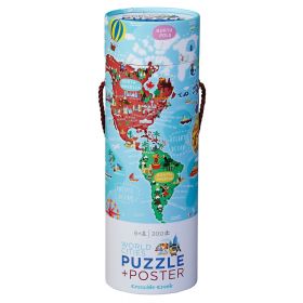 World Cities Poster Puzzle: 200 Pieces