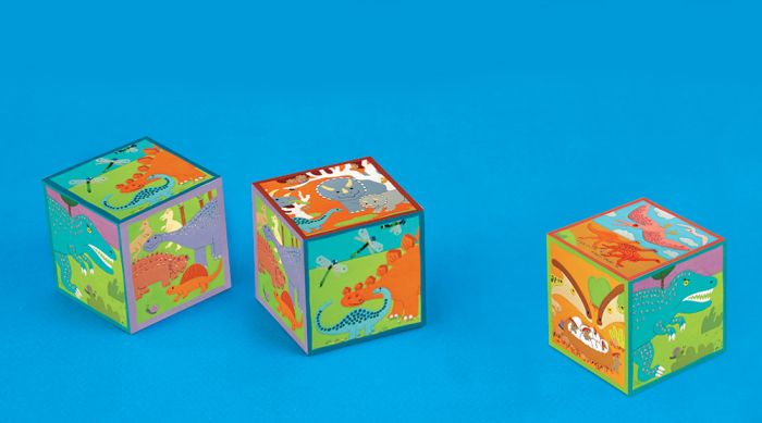 Dinosaur Block Puzzle Ages 3 Barefoot Books