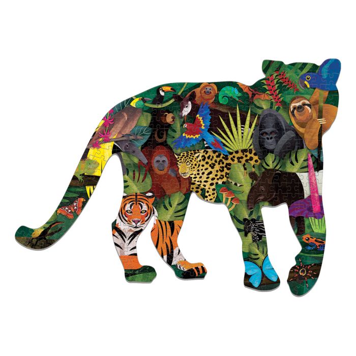 Rainforest Shaped Scene Puzzle | Ages 3+ | Barefoot Books