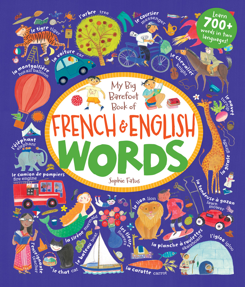 French and English word book
