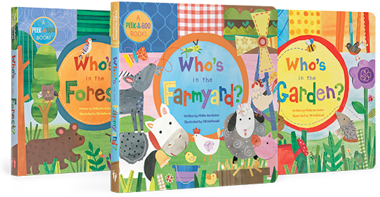 Peek-a-Boo Set | Ages 1-4 | Board Book Gift Set | Barefoot Books